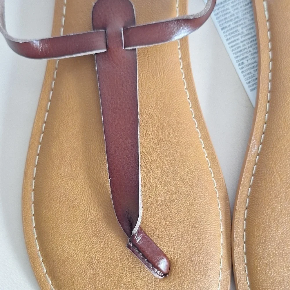 Amazon Essentials Strappy Thong Sandals Casual Brown